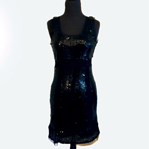 Black Sequined Dress - Picture 2 of 16